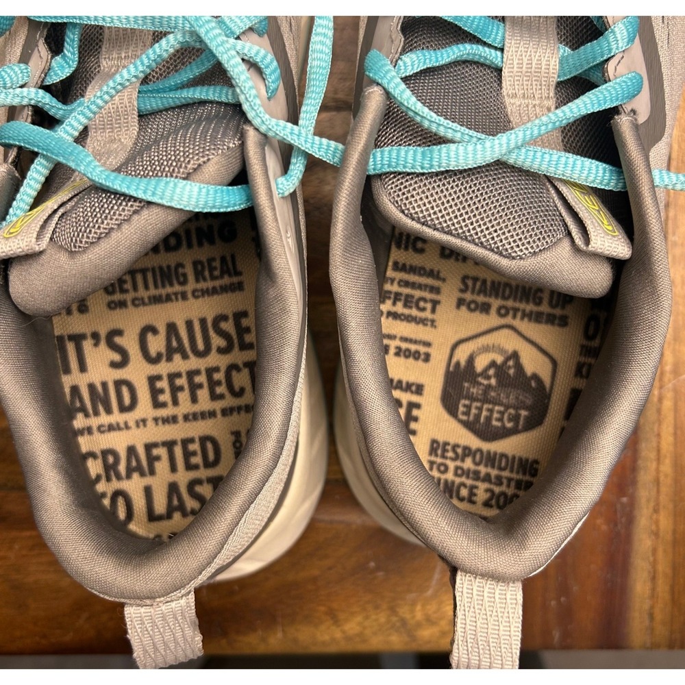 KEEN NXIS Speed Hiking Shoes Women 8‎ Gray Teal Trail Sneaker 1029008 - Picture 11 of 11